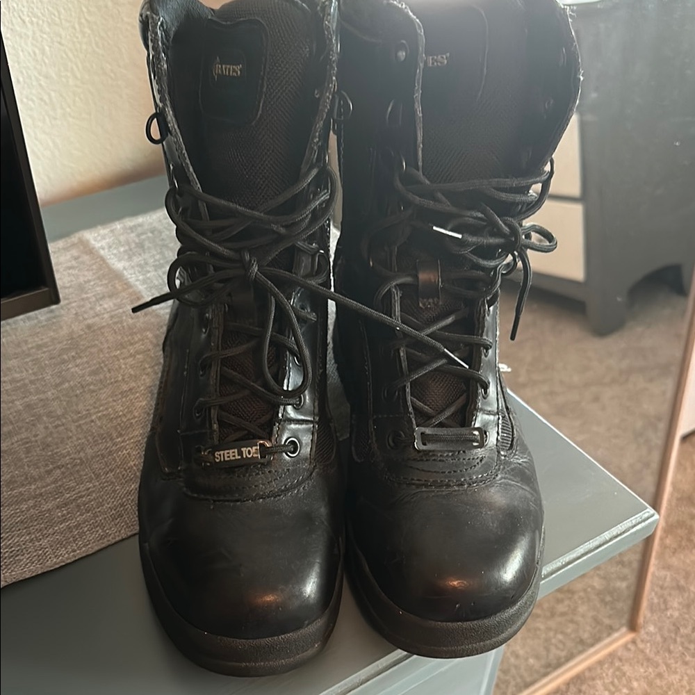 Bates Black Steel Toe Boots